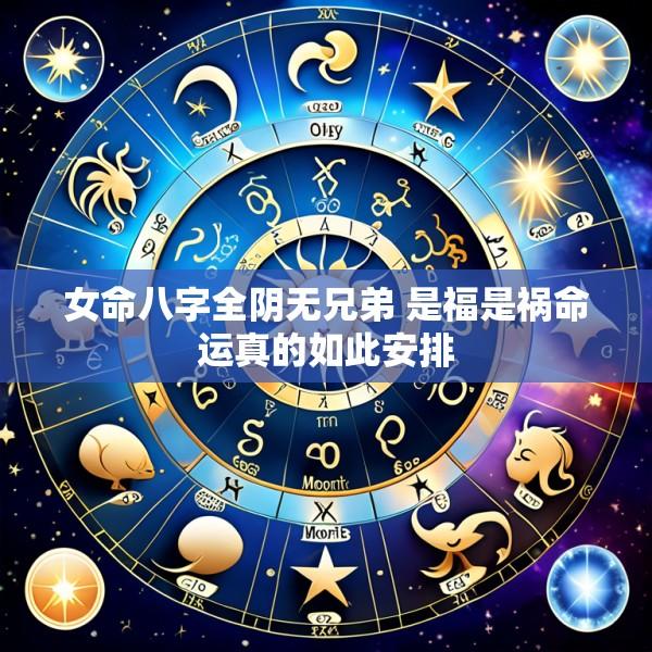 女命八字全阴无兄弟 是福是祸命运真的如此安排