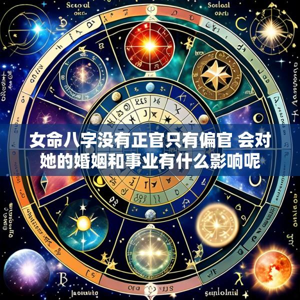 女命八字没有正官只有偏官 会对她的婚姻和事业有什么影响呢