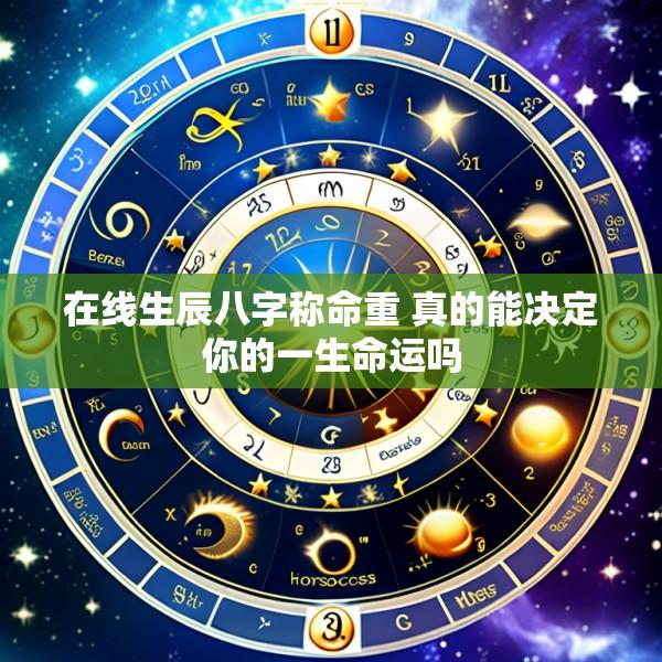 在线生辰八字称命重 真的能决定你的一生命运吗
