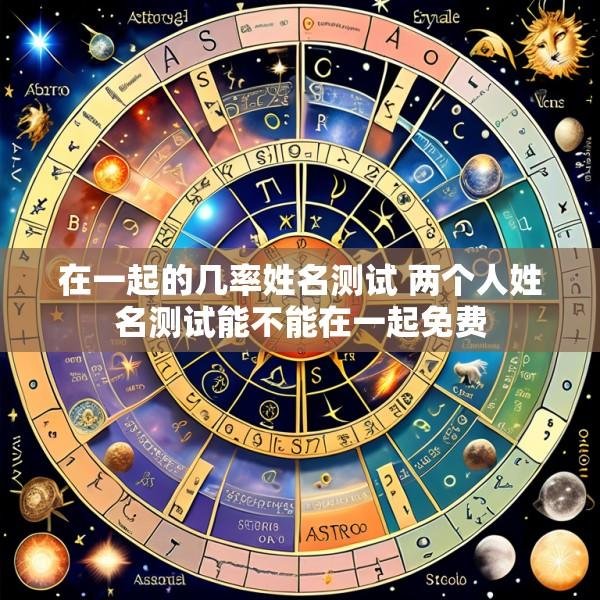 在一起的几率姓名测试 两个人姓名测试能不能在一起免费