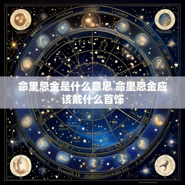 命里忌金是什么意思 命里忌金应该戴什么首饰