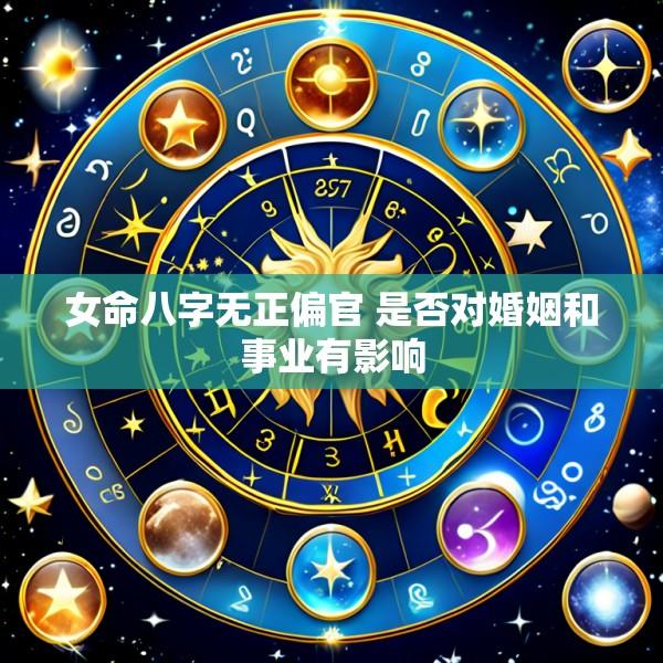 女命八字无正偏官 是否对婚姻和事业有影响