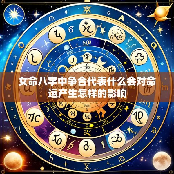 女命八字中争合代表什么会对命运产生怎样的影响