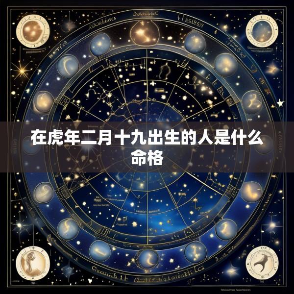 在虎年二月十九出生的人是什么命格