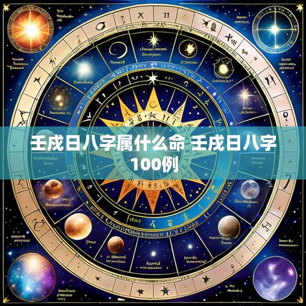 壬戍日八字属什么命 壬戌日八字100例