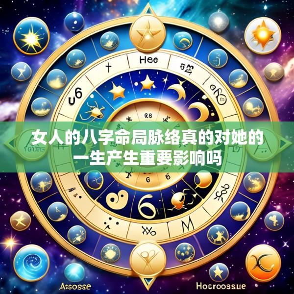 女人的八字命局脉络真的对她的一生产生重要影响吗