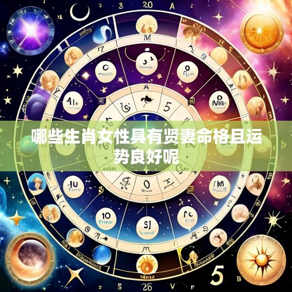 哪些生肖女性具有贤妻命格且运势良好呢