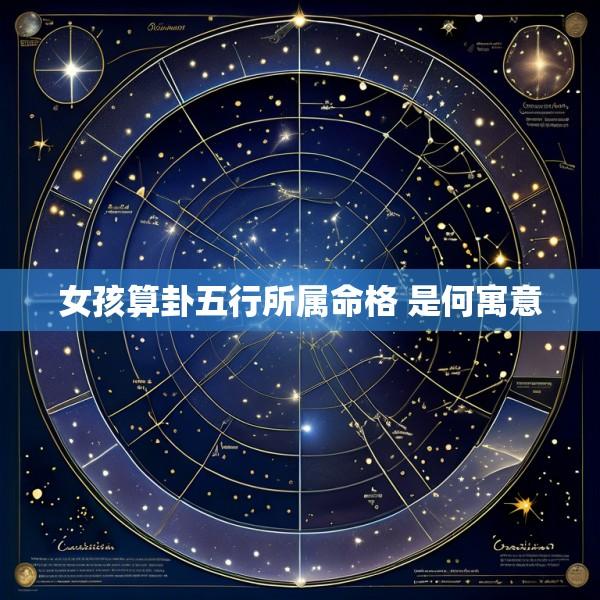 女孩算卦五行所属命格 是何寓意