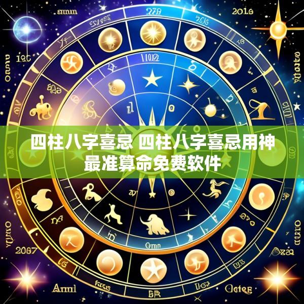 四柱八字喜忌 四柱八字喜忌用神最准算命免费软件