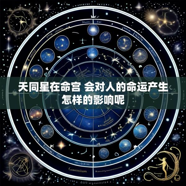 天同星在命宫 会对人的命运产生怎样的影响呢