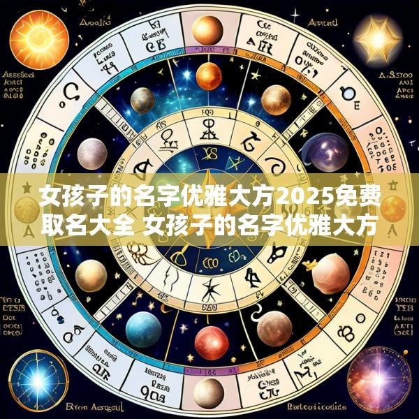 女孩子的名字优雅大方2025免费取名大全 女孩子的名字优雅大方2025免费取名大全四个字