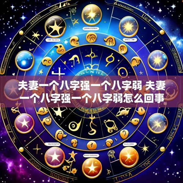 夫妻一个八字强一个八字弱 夫妻一个八字强一个八字弱怎么回事