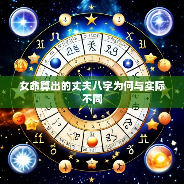 女命算出的丈夫八字为何与实际不同