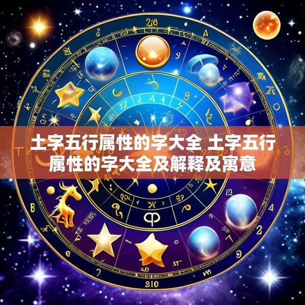 土字五行属性的字大全 土字五行属性的字大全及解释及寓意