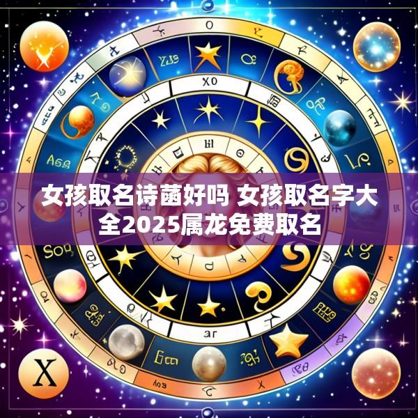 女孩取名诗菡好吗 女孩取名字大全2025属龙免费取名