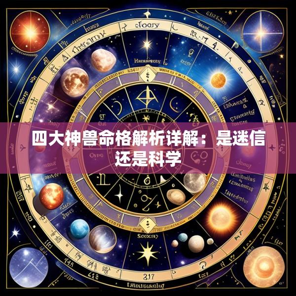 四大神兽命格解析详解：是迷信还是科学