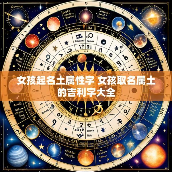 女孩起名土属性字 女孩取名属土的吉利字大全