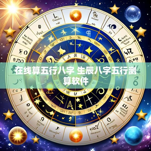 在线算五行八字 生辰八字五行测算软件