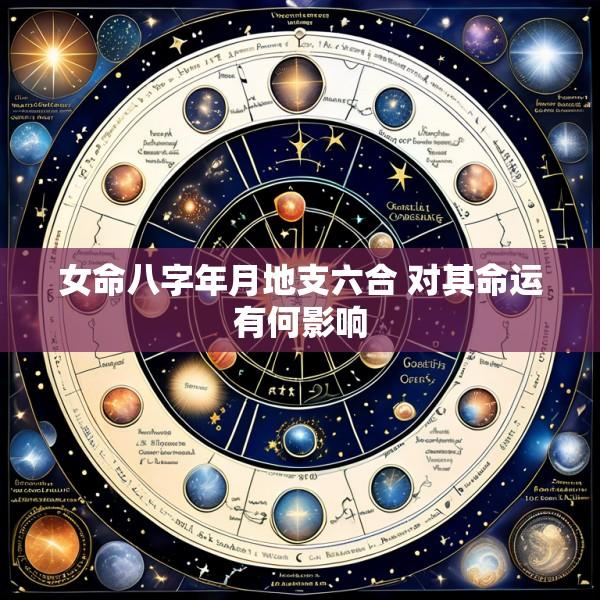 女命八字年月地支六合 对其命运有何影响