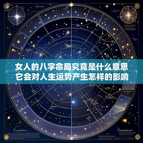 女人的八字命局究竟是什么意思它会对人生运势产生怎样的影响