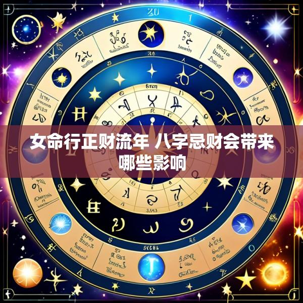 女命行正财流年 八字忌财会带来哪些影响