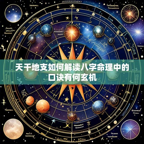 天干地支如何解读八字命理中的口诀有何玄机
