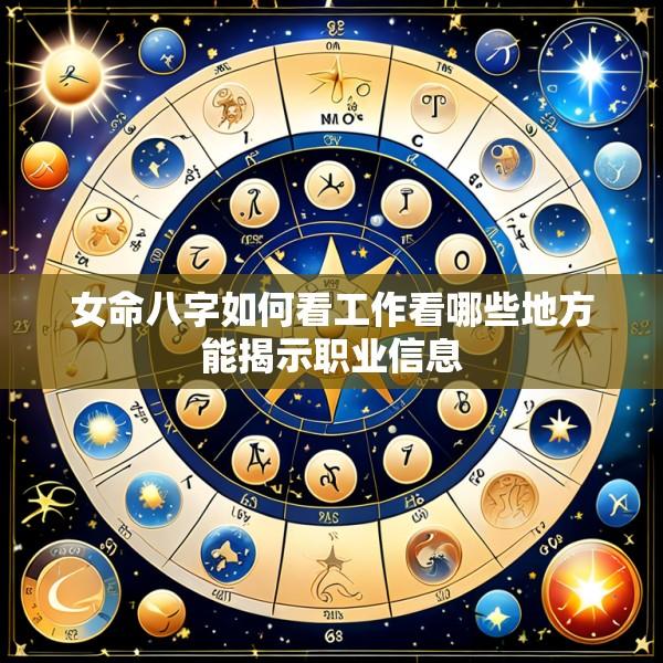 女命八字如何看工作看哪些地方能揭示职业信息