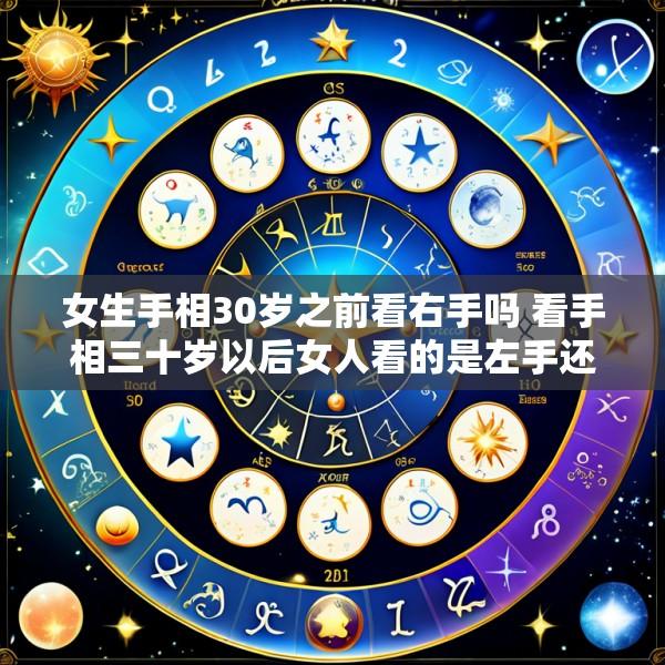 女生手相30岁之前看右手吗 看手相三十岁以后女人看的是左手还是右手