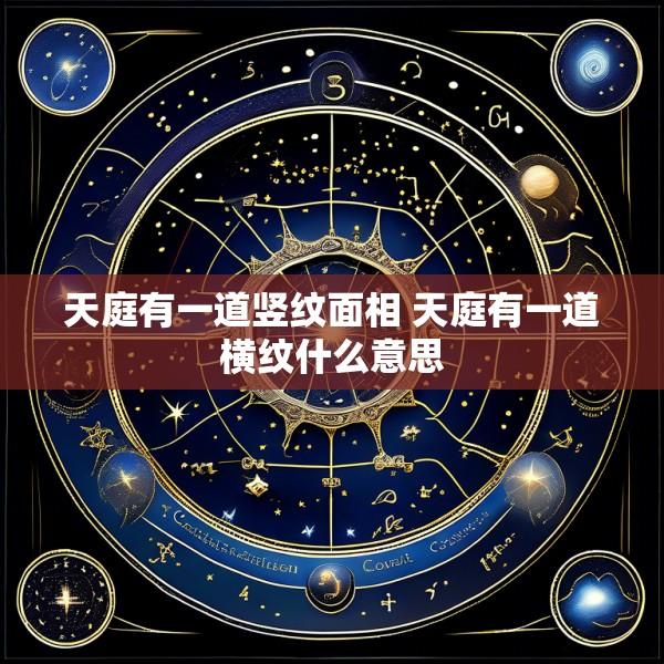 天庭有一道竖纹面相 天庭有一道横纹什么意思