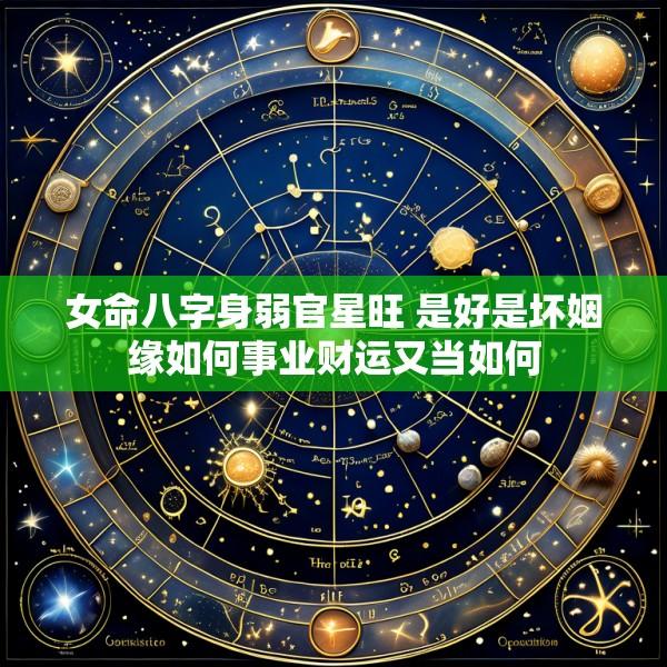 女命八字身弱官星旺 是好是坏姻缘如何事业财运又当如何