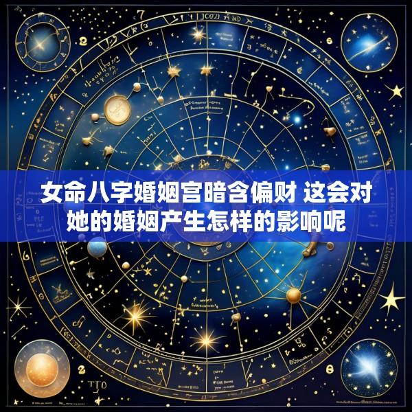 女命八字婚姻宫暗含偏财 这会对她的婚姻产生怎样的影响呢