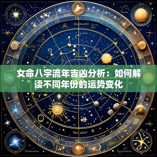 女命八字流年吉凶分析：如何解读不同年份的运势变化