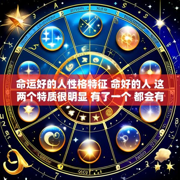 命运好的人性格特征 命好的人 这两个特质很明显 有了一个 都会有好运