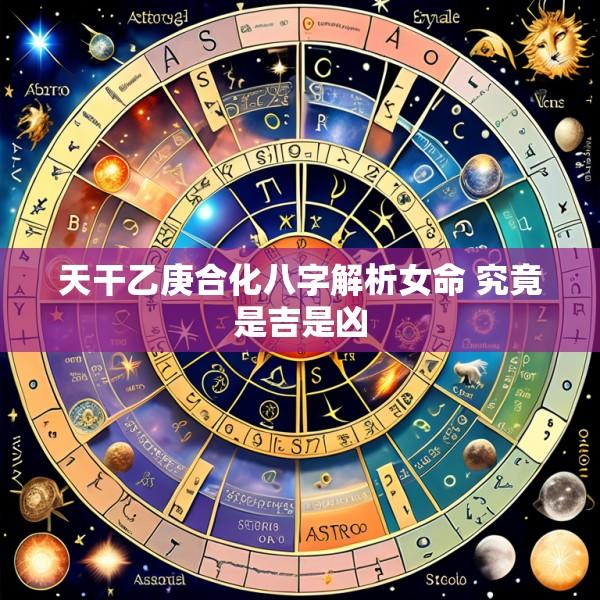 天干乙庚合化八字解析女命 究竟是吉是凶