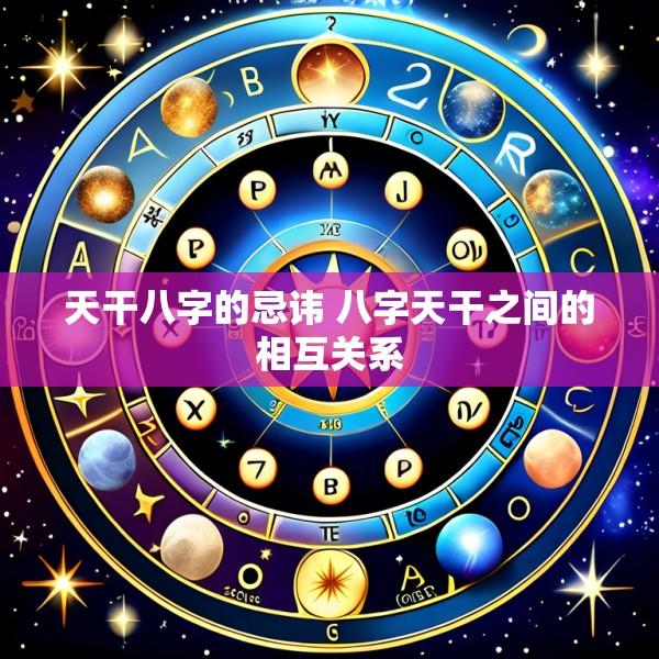 天干八字的忌讳 八字天干之间的相互关系