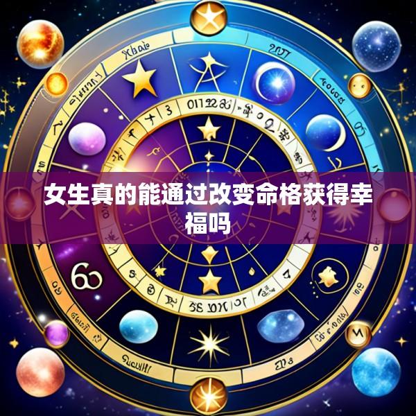 女生真的能通过改变命格获得幸福吗
