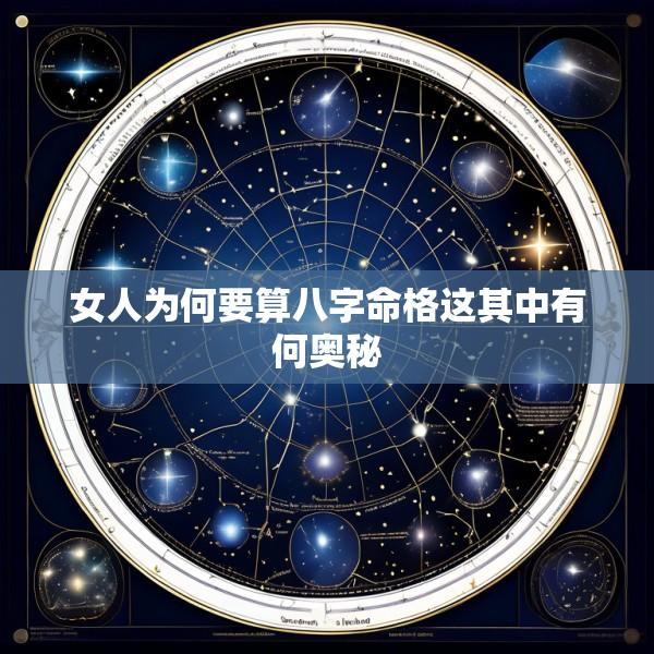 女人为何要算八字命格这其中有何奥秘