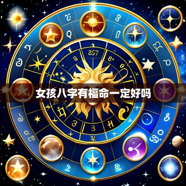 女孩八字有福命一定好吗