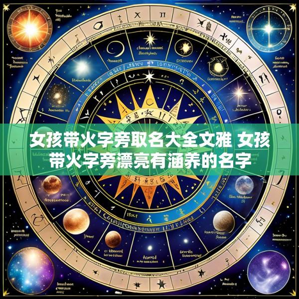 女孩带火字旁取名大全文雅 女孩带火字旁漂亮有涵养的名字