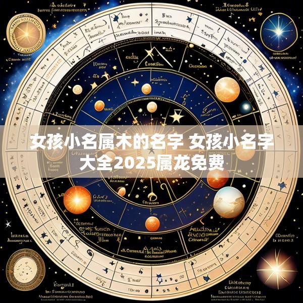 女孩小名属木的名字 女孩小名字大全2025属龙免费