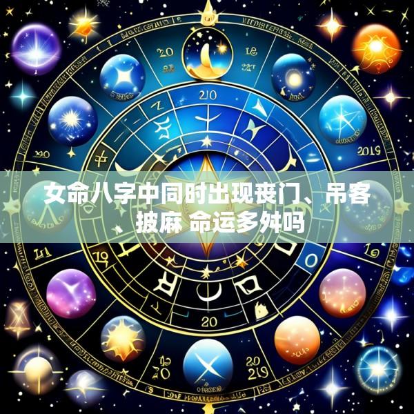 女命八字中同时出现丧门、吊客、披麻 命运多舛吗