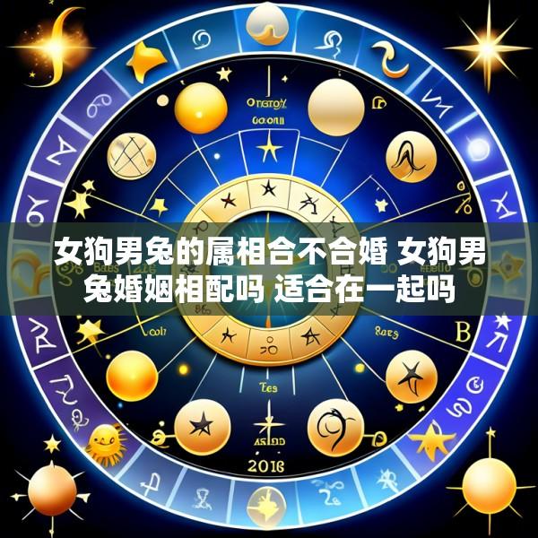 女狗男兔的属相合不合婚 女狗男兔婚姻相配吗 适合在一起吗