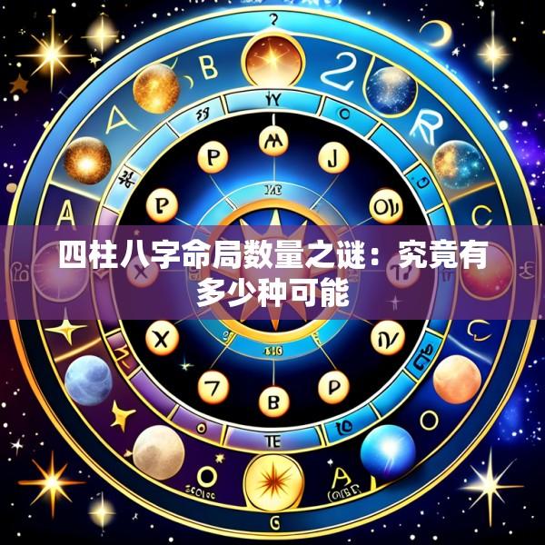 四柱八字命局数量之谜：究竟有多少种可能
