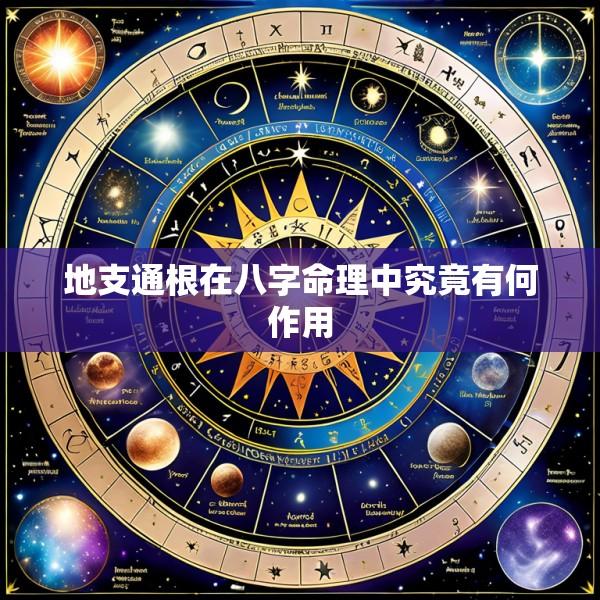 地支通根在八字命理中究竟有何作用
