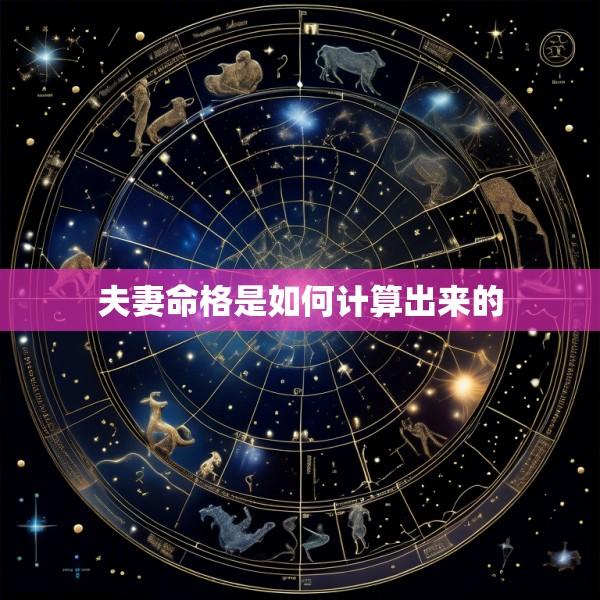 夫妻命格是如何计算出来的