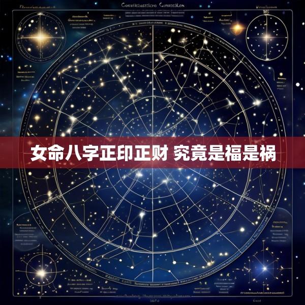 女命八字正印正财 究竟是福是祸
