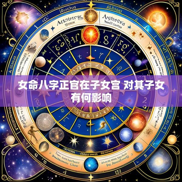 女命八字正官在子女宫 对其子女有何影响