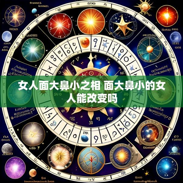 女人面大鼻小之相 面大鼻小的女人能改变吗