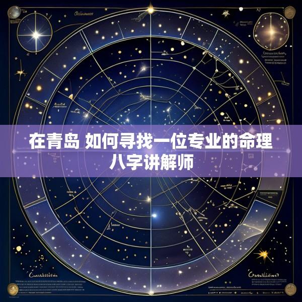 在青岛 如何寻找一位专业的命理八字讲解师