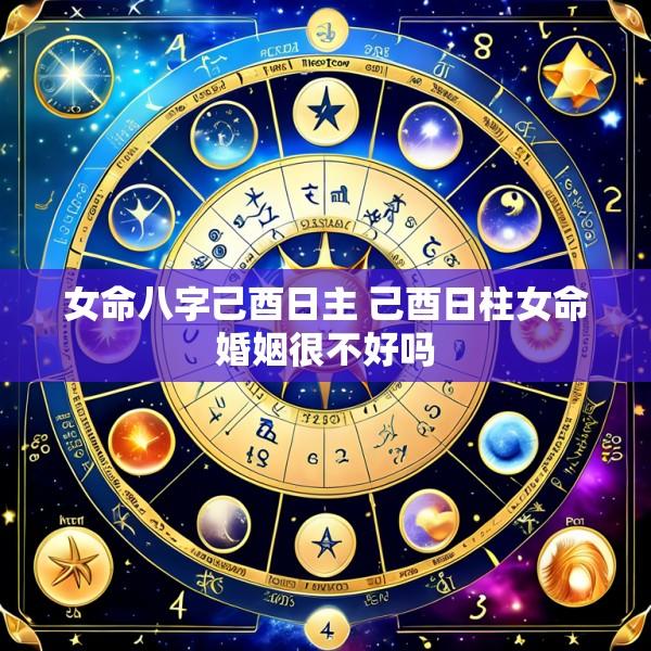 女命八字己酉日主 己酉日柱女命婚姻很不好吗
